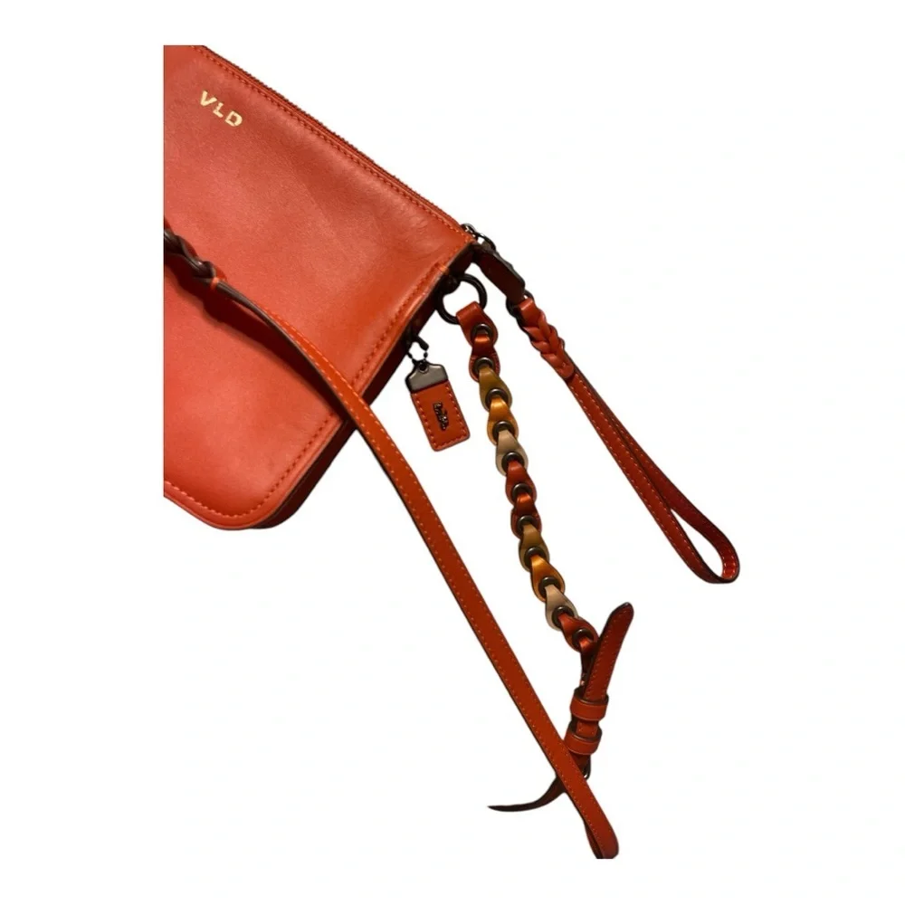 COACH 1941 Link Detail Soho Crossbody in Vermillion EUC - Picture 7 of 8